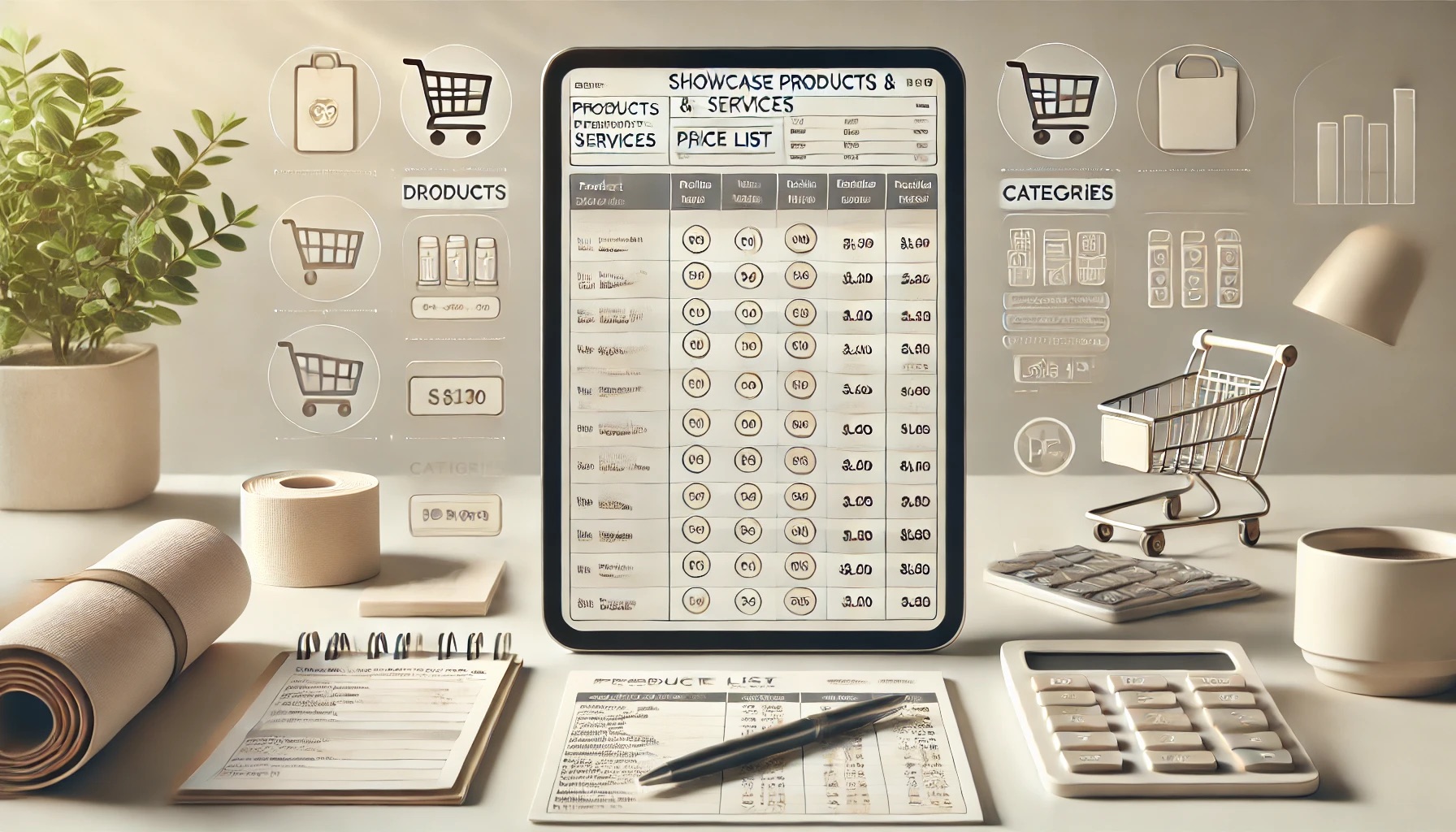 price list